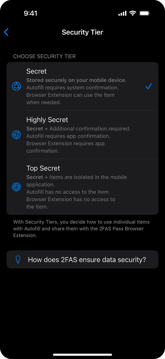 3 security Tiers