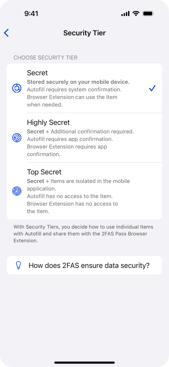 3 security Tiers